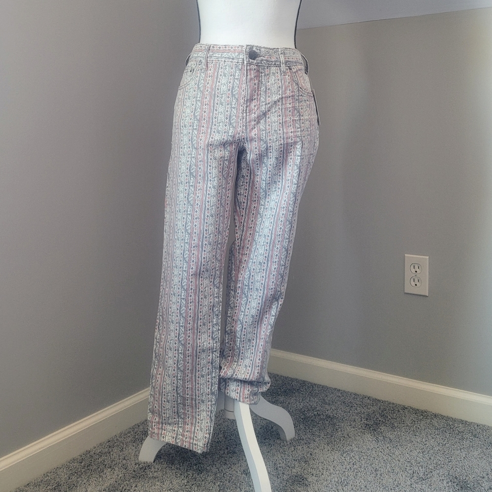 Free People Ivory Combo Jeans